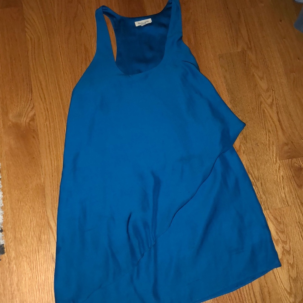 Silence and Noise blue silk dress